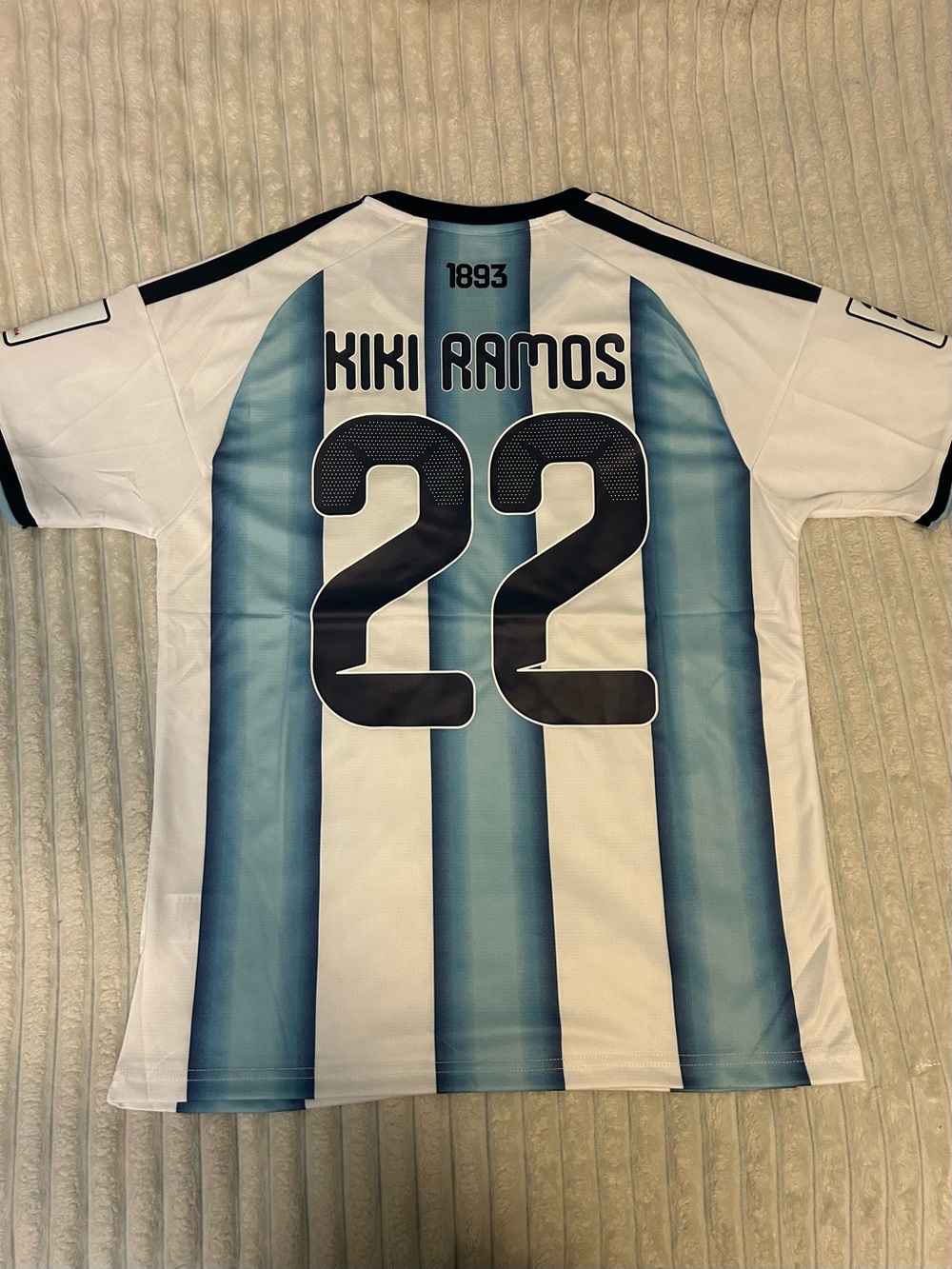 adidas Argentina Men's Soccer Jersey in Sky Blue & White with #22